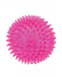 Hračka pes BALL SPIKE TPR POP 13cm s ostny růž Zolux