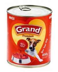 GRAND konz. pes hovězí 850g