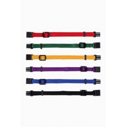 Obojok nylon pre šteňatá rozliš.červ.-čierna ML 6ks TR