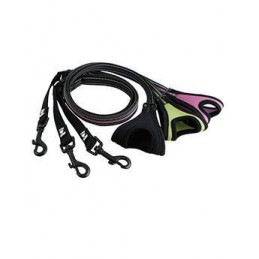 Vodítko Hurtta Jogging čierno-šedé 60-90cm / 20mm
