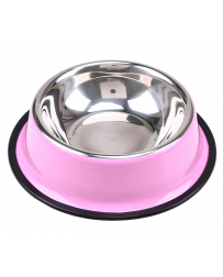 Nerezová miska růžová 15cm